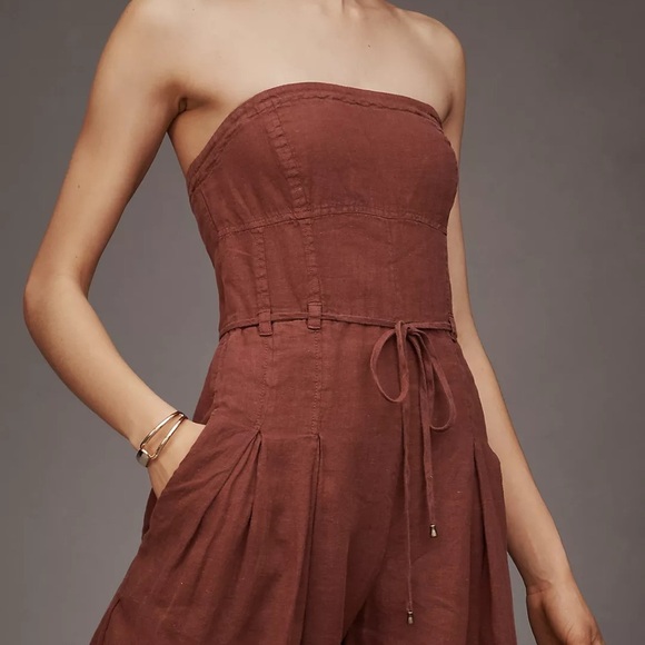 Brown Strapless 👗 - Picture 7 of 12